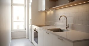 Inspiracje do małej kuchni w bloku 2026: funkcjonalne triki!